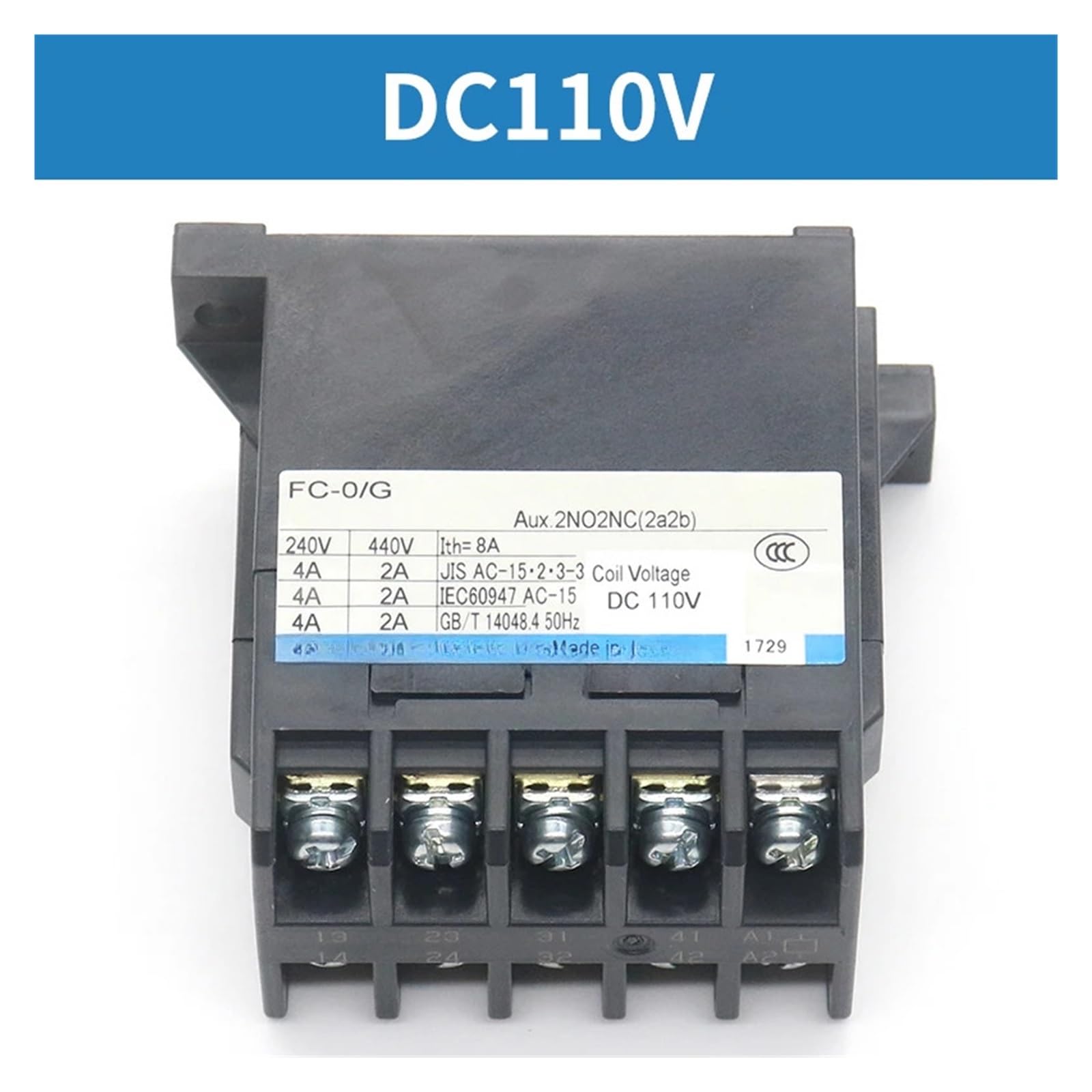 HEXEH contacteur Relais contacteur d'ascenseur FC-0/G DC48V DC110V 2a2b(FC-0 G DC48V 2A2B)