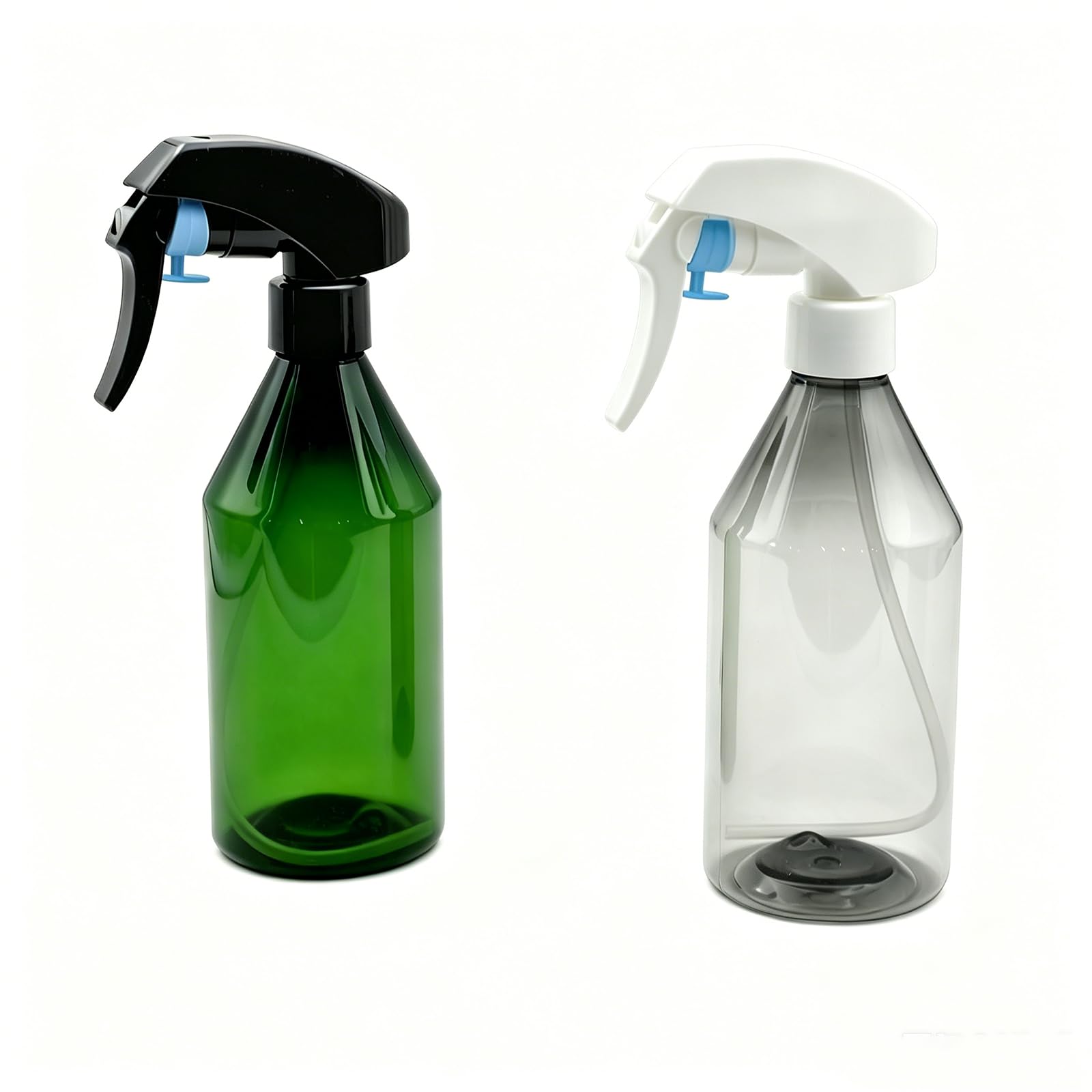 2 Pack 10.5oz 300ml empty spray bottles for plant misting gardening cleaning plastic spray bottle with trigger sprayer hair salon barbershop bathroom kitchen organic cleaning atomizer plant mister