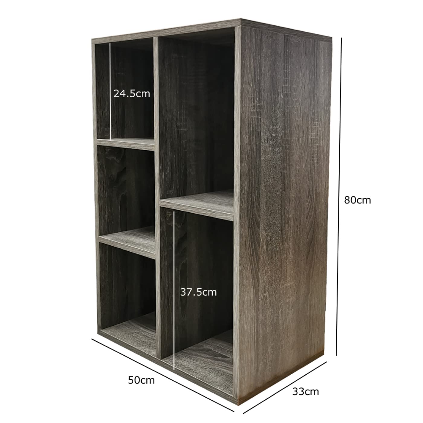 VDD Meuble de Rangement pour disques Vinyle LP CD DVD - bibliothèque - Meuble à Compartiments Ouverts