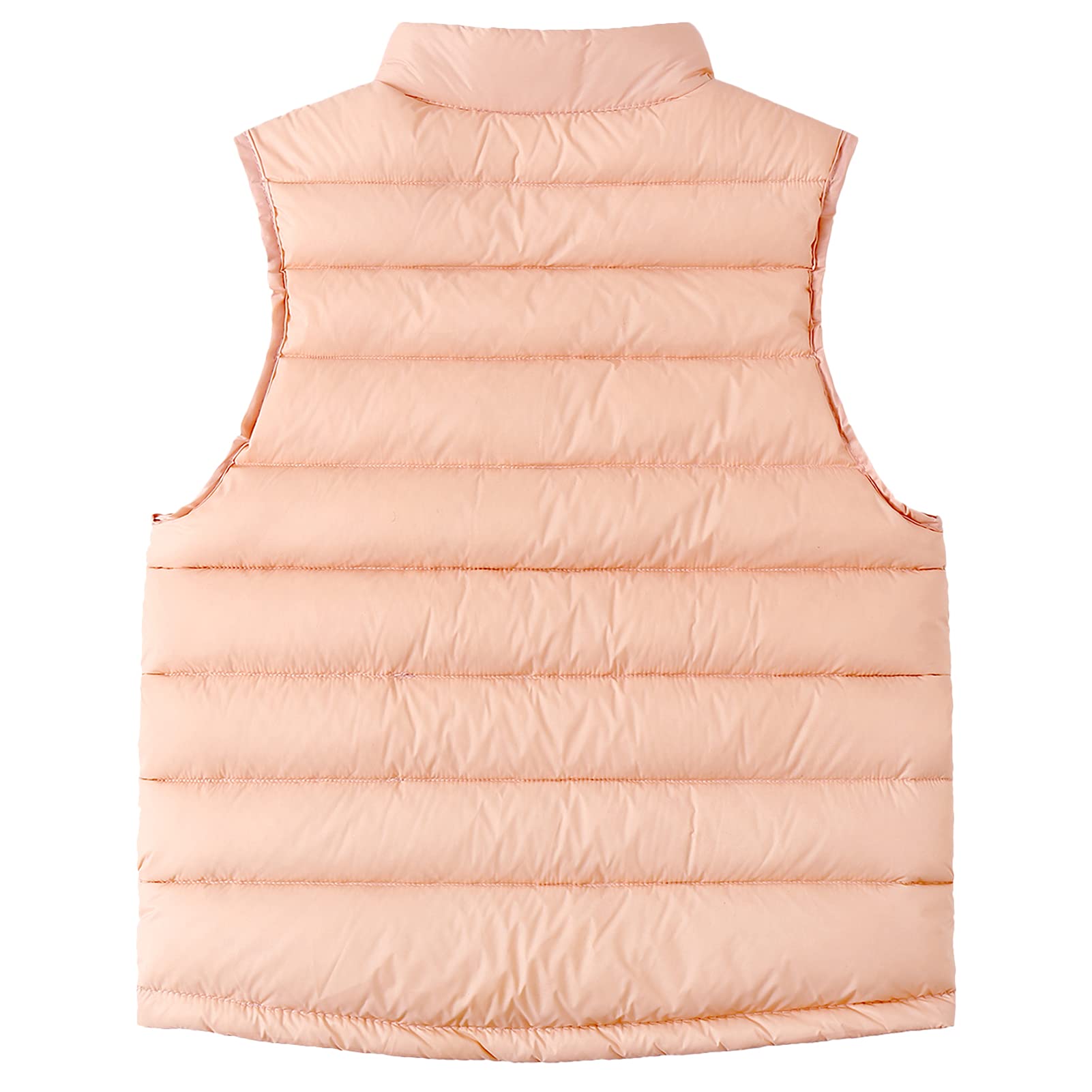 Chaleco acolchado acolchado sin mangas de invierno para niños, chaleco clásico ultra ligero de 3 a 10 años, Rosa/Rebel Fun., 3-4 años
