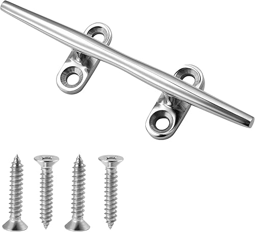 CHANGE MOORE Tacos de barco, tacos de barco de 4568 pulgadas, tacos de muelle de acero inoxidable 316 con base abierta (paquete de 1, 2, 4), tacos