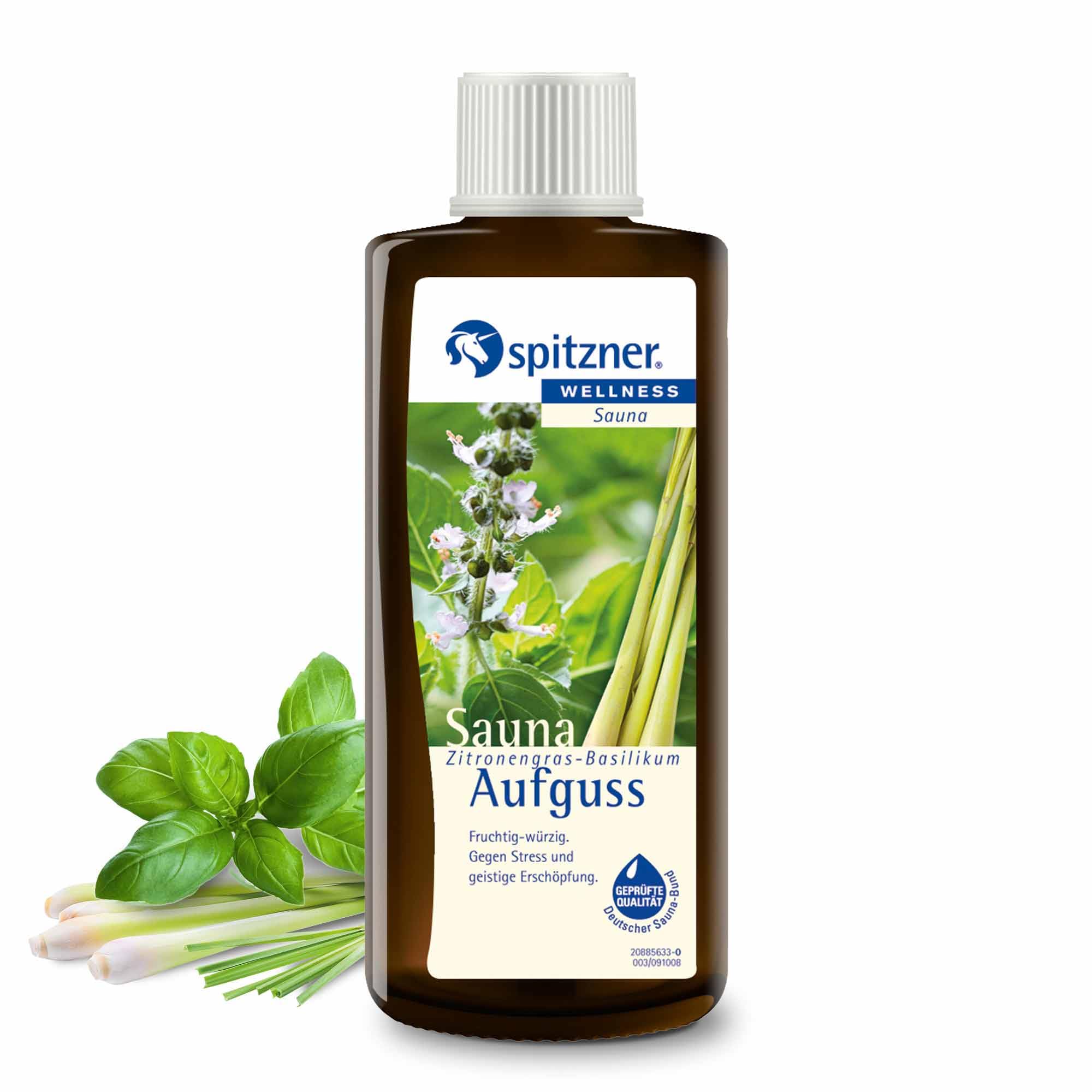 Esencia para saunas "Hierba limón-Albahaca" (190 ml) de Spitzner