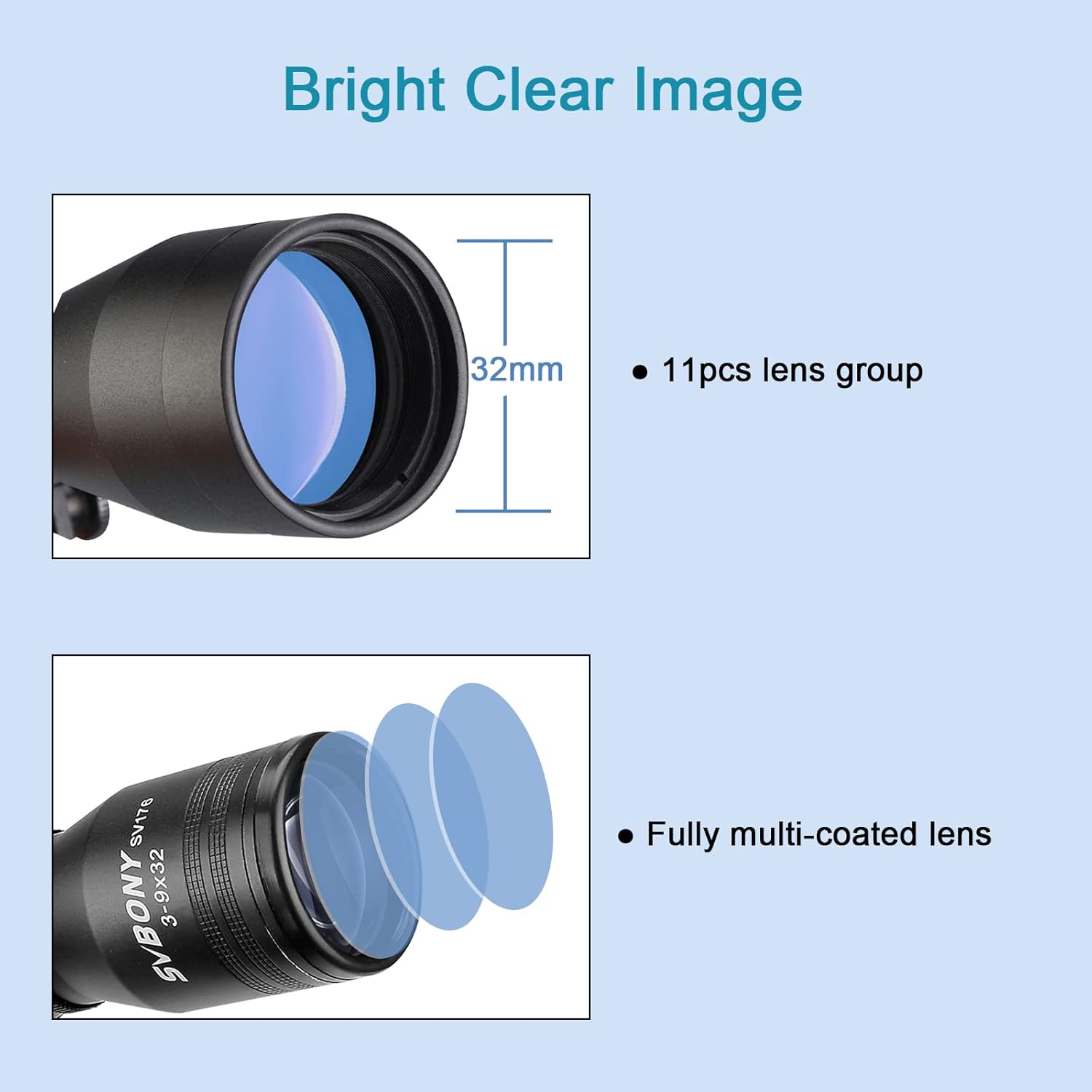 SVBONY Crosshair Multi Coated Waterproof Shockproof Image