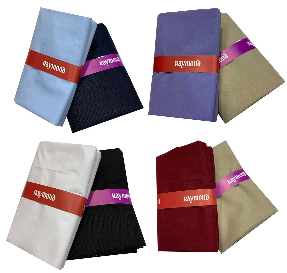 raymond fabrics Printed Shirt And Trouser Fabric Combo In Velvet Box Packing Vcomboplain4-3( 2.30 Meter Shirt ,1.2 Meter Pant), Multicolor-picture-38