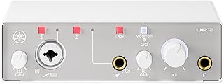 ヤマハ YAMAHA USB2.0 オーディオインターフェース 24bit/192kHz 2イン/2アウト 音楽制作 レコーディング 配信 ループバック機能 ホワイト UR12MK3 W
