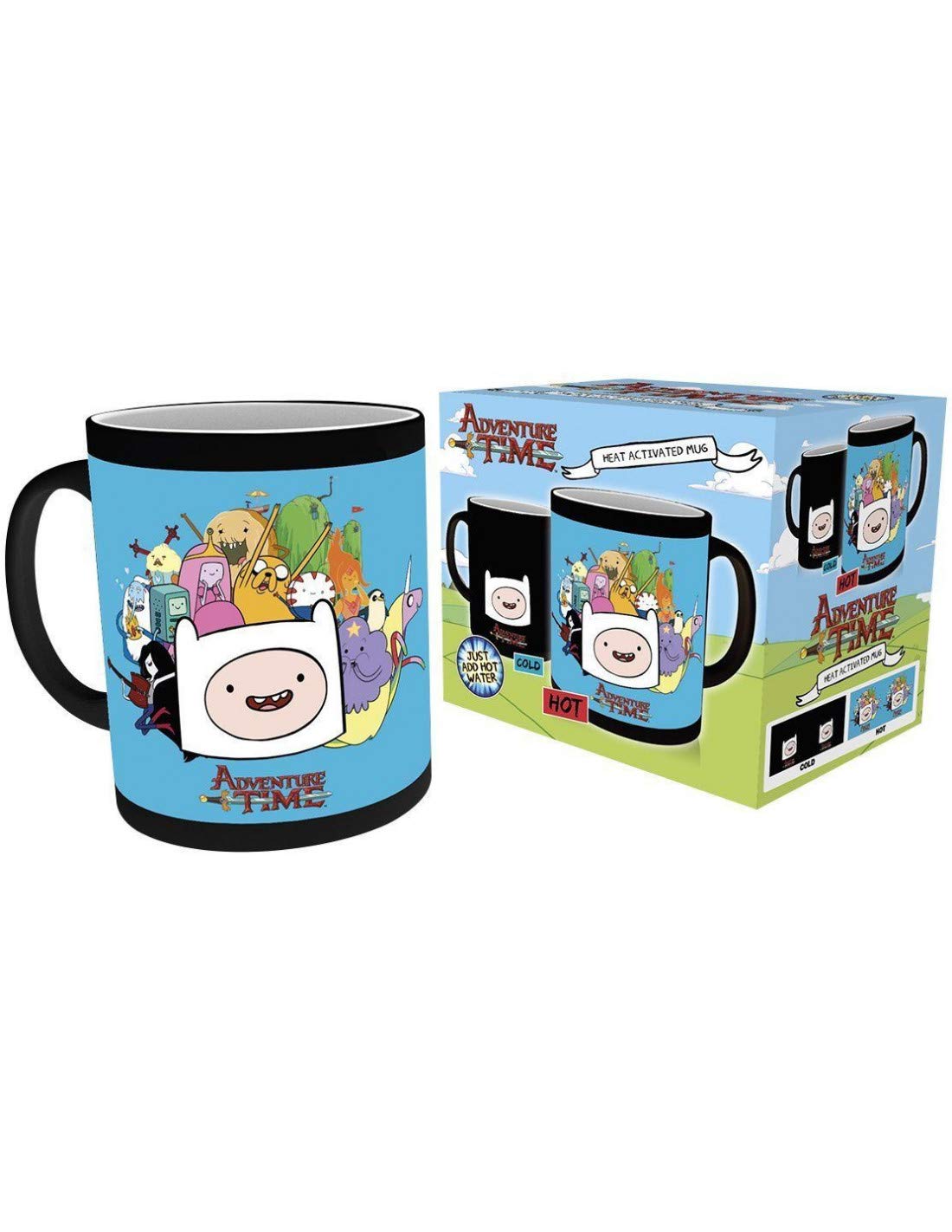 Adventure Time Characters Heat Changing Mug, Ceramic, Various, 15 x 10 x 15 cm