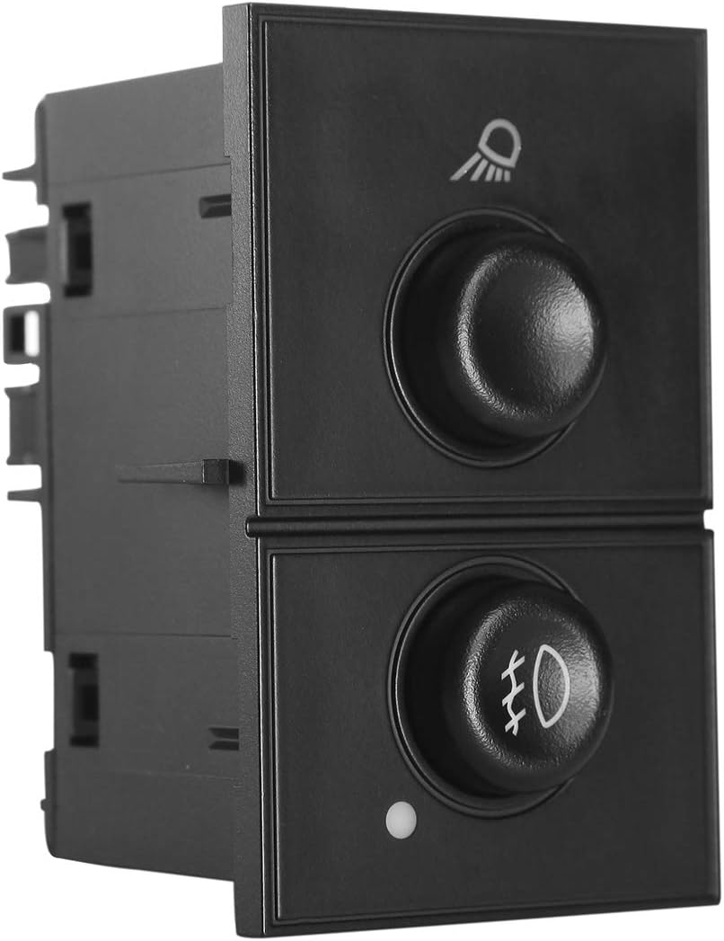 Fog Light Switch Cargo Lamp Switch Compatible with 2003-2007 Chevy Silverado 1500 2500 3500 Avalanche Suburban Tahoe GMC Sierra Yukon XL | Replaces# 15143597, 15076588, D7096C