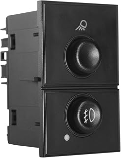 Fog Light Switch Cargo Lamp Switch | for 03-07 Chevy Silverado 1500 2500 3500, Avalanche Suburban 1500 2500, Tahoe, GMC Sierra 1500 2500, Yukon XL 1500 & More | Replaces# 15143597, 15076588, D7096C