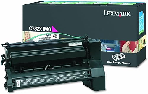 Lexmark C782X1MG C782 X782 Cartucho de tóner (Magenta) en embalaje al por menor