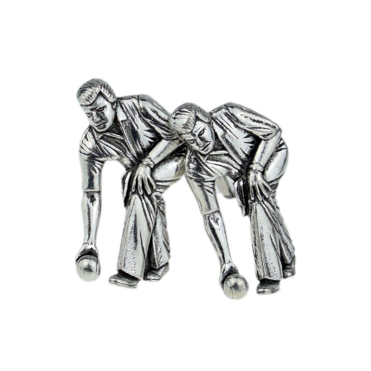 Gtr Black English Made Bowls Theme Pewter Cufflinks In A Leatherette Box X2tsbcs11