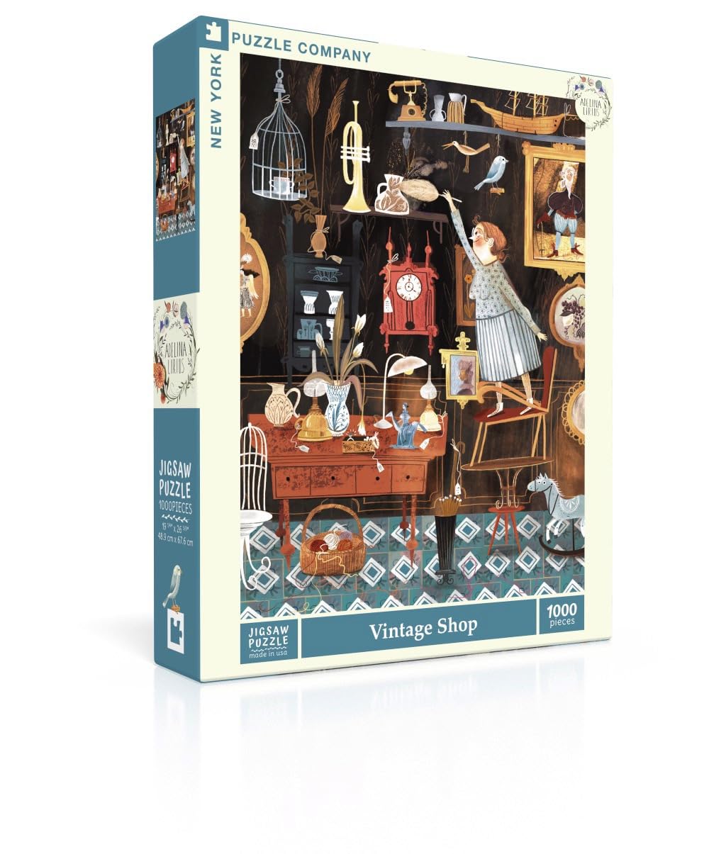 New York Puzzle Company - Adelina Lirius Vintage Shop - Puzzle de 1000 pièces