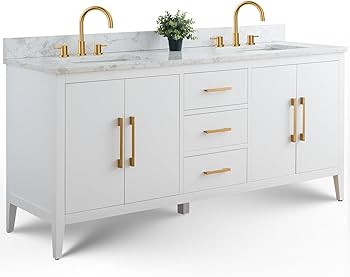 Amazon.com: Vanity Art 72 inch Bathroom Vanity with Double Sink