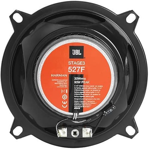 Miniatura 4 de JBL Stage3 527F - Altavoces de audio bidireccionales para automóvil, de 5-14 pulgadas, sin par de parrilla (renovado)