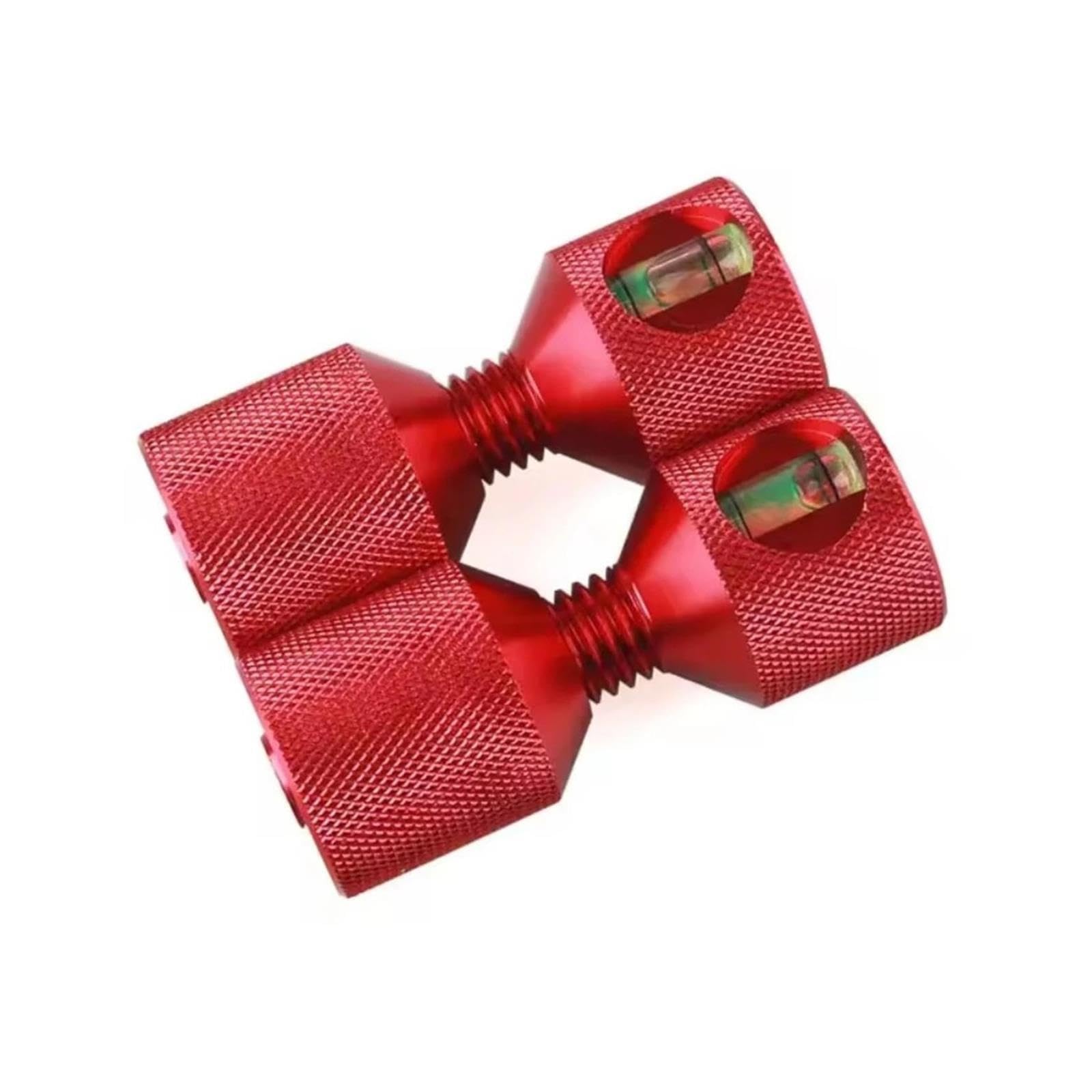 Set di 2 perni allineamento flangia a due fori con funzione livello