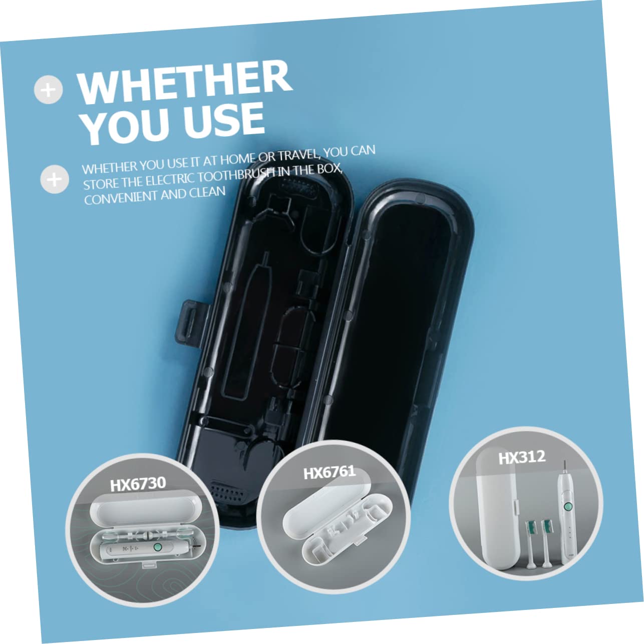 2 Series Estuche De Viaje para Cepillos De Dientes Soporte Portátil para Cepillos De Dientes Estuche para os De es Eléctricos De Viaje para 4 Piezas*2