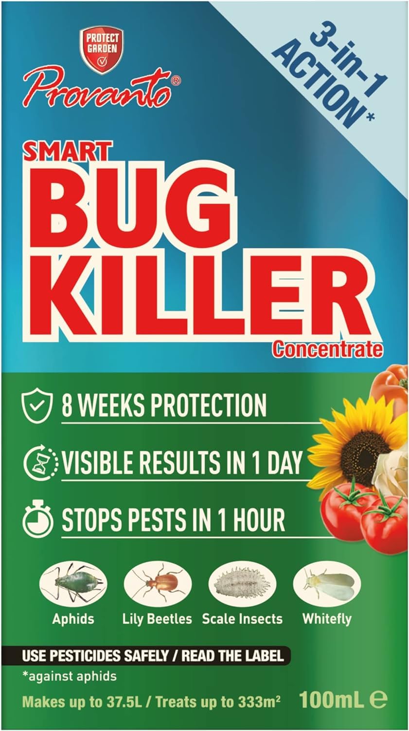 100ml Smart Bug Killer Concentrate Liquid - Bug Killer - For Home, Garden, Greenhouse And Conservatory - It Protects A Range Of Ornamental And Edible Plants