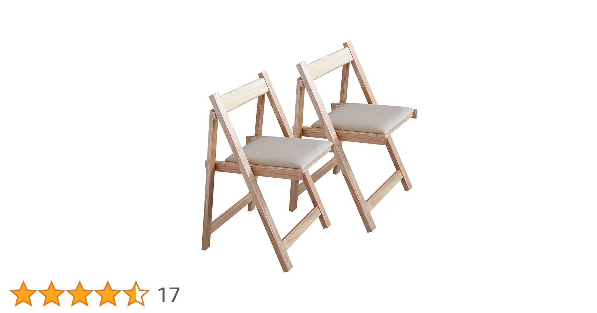 COMUHOME Folding Dining Chairs with Padded Seat Lightweight