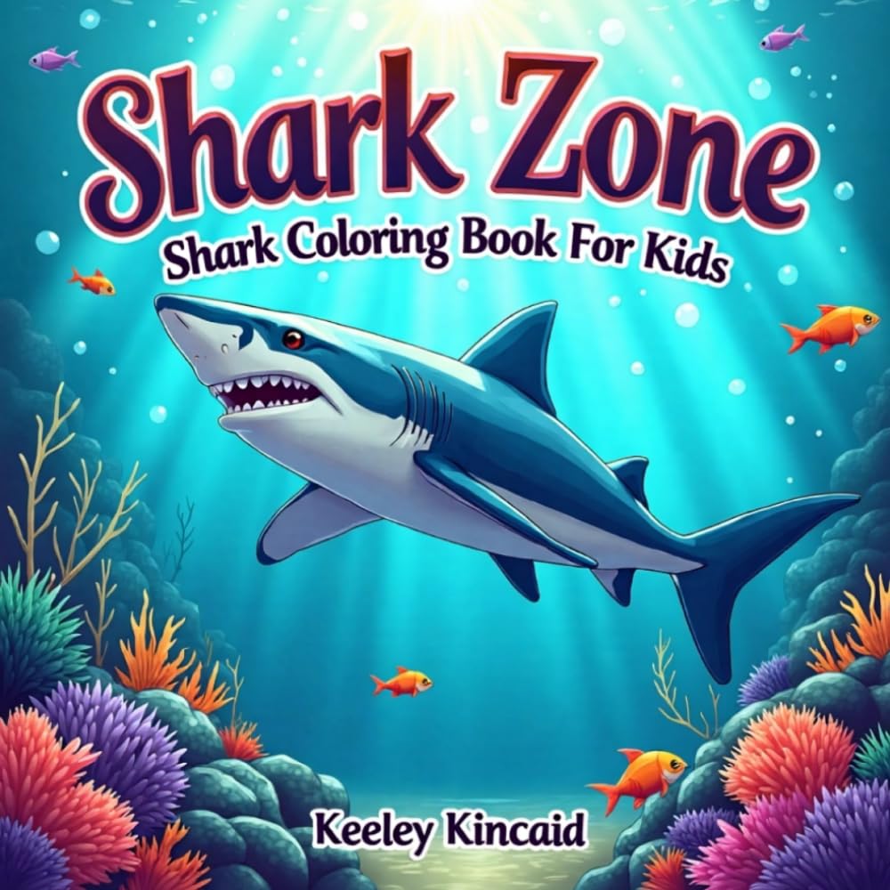 Shark Zone: Shark Coloring Book for Kids