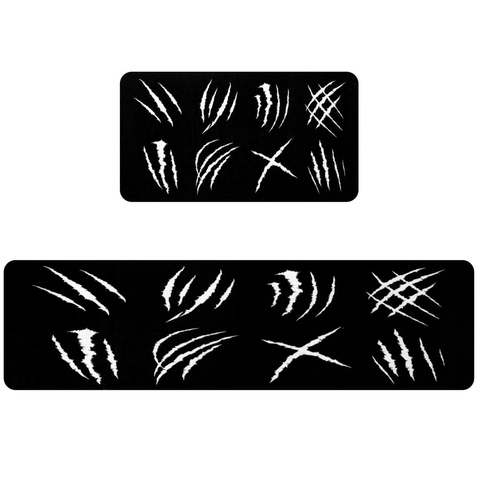 Alfombrillas de cocina antideslizante lavable absorbente alfombra negra