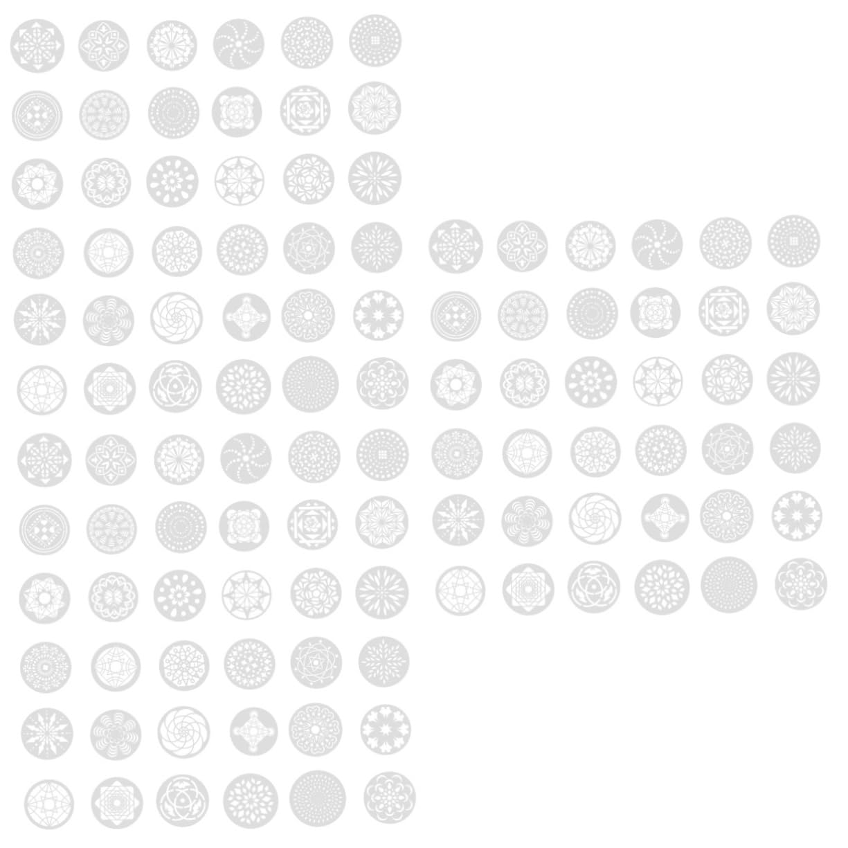 EXCEART 126pezzi Stencil per Pittura Mandala Template Pet Flessibile per su Superfici Piane per Decorazioni su Mobili Pavimenti e Tela