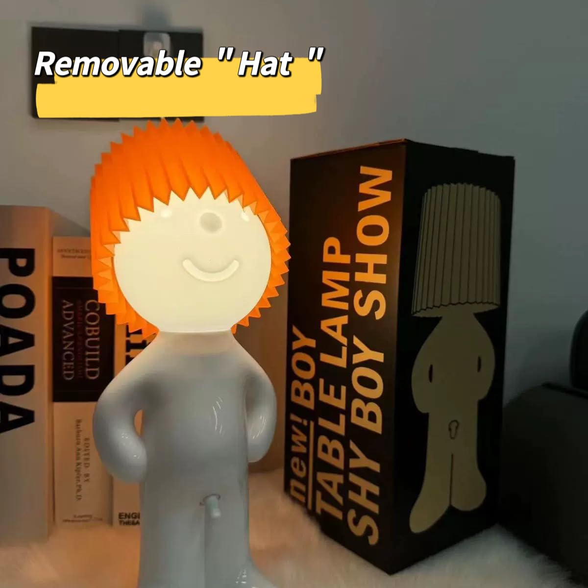 Bedside Night Light, shy man lamp,gag gifts funny adult，Birthday