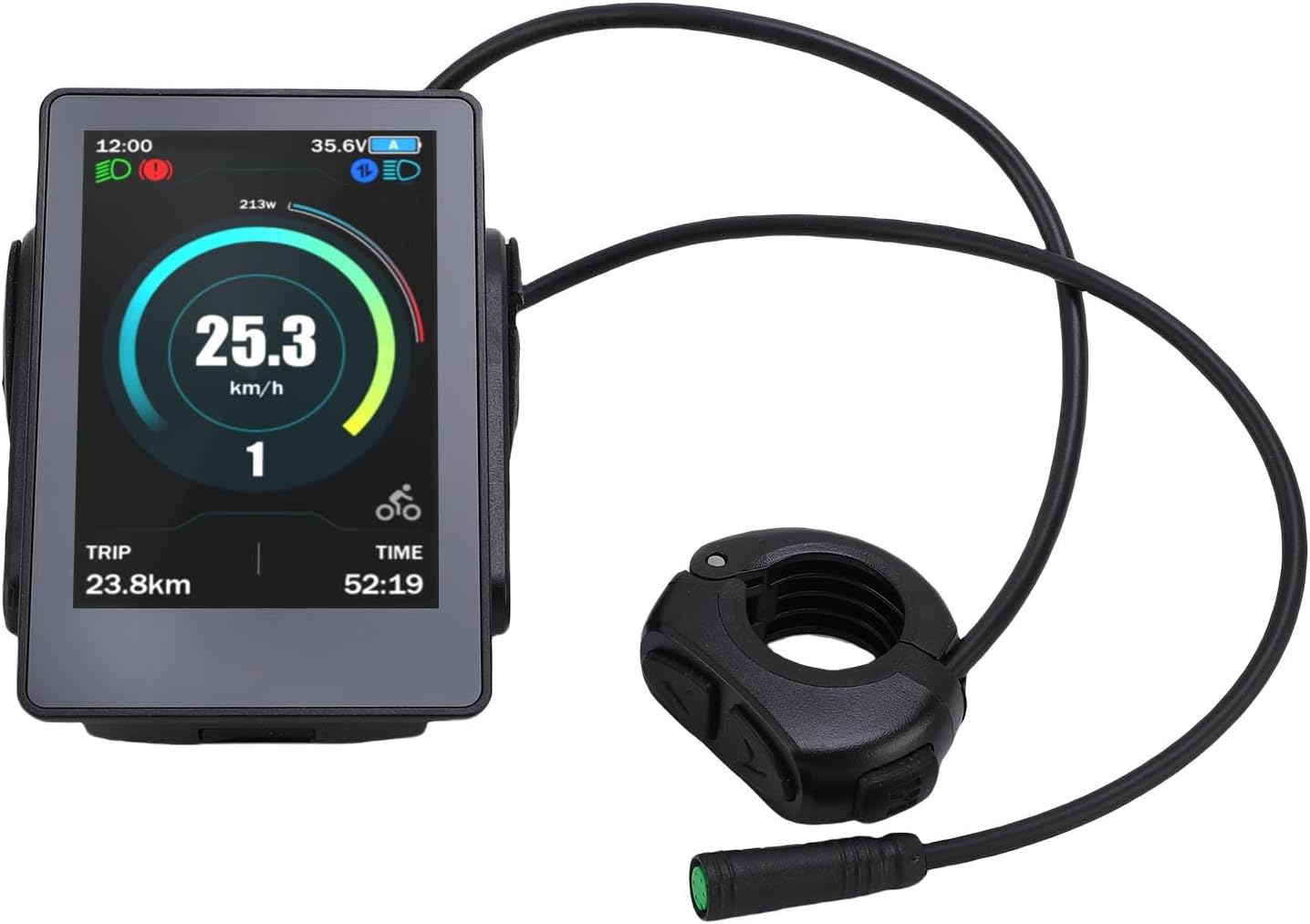 TOPINCN M600 用電動自転車カラーディスプレイ 丸型 5 ピンコネクタ タイプ C 出力 電動サイクリングコンピュータ 防