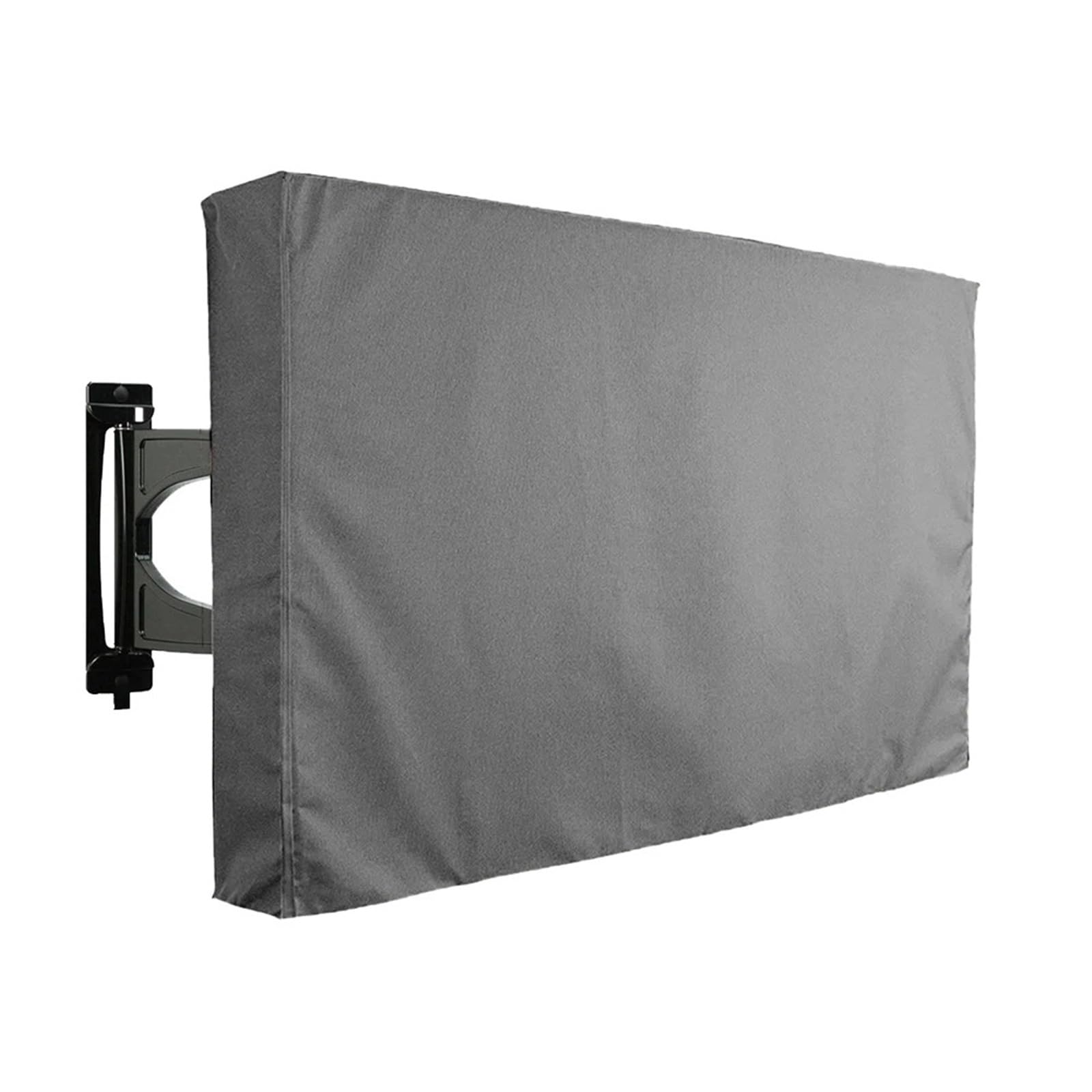 Cubierta Para Tv Funda for TV de exterior, funda antipolvo multiusos, resistente al agua, color negro(Gray,60-65in)