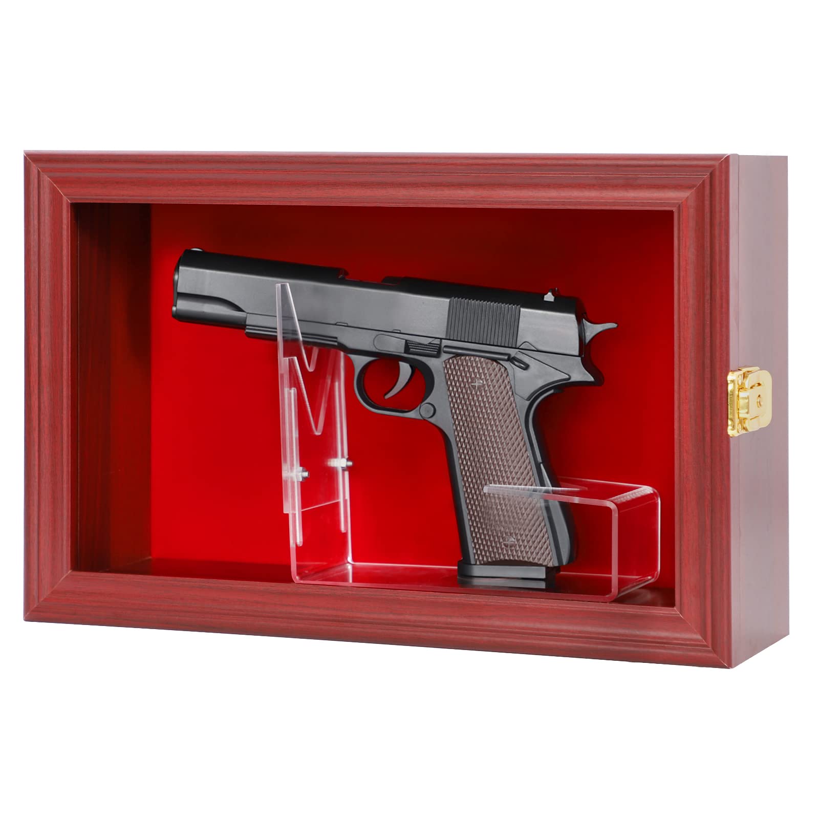 1911 Presentation Box Single Handgun Pistol Revolver Gun Wall
