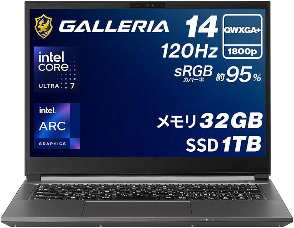 GALLERIA ノートパソコン DL7C-IG-C4 Core Ultra7 Amazon.co.jp: ガレリア クリエイターノートPC GALLERIA DL7C-IG-C4
