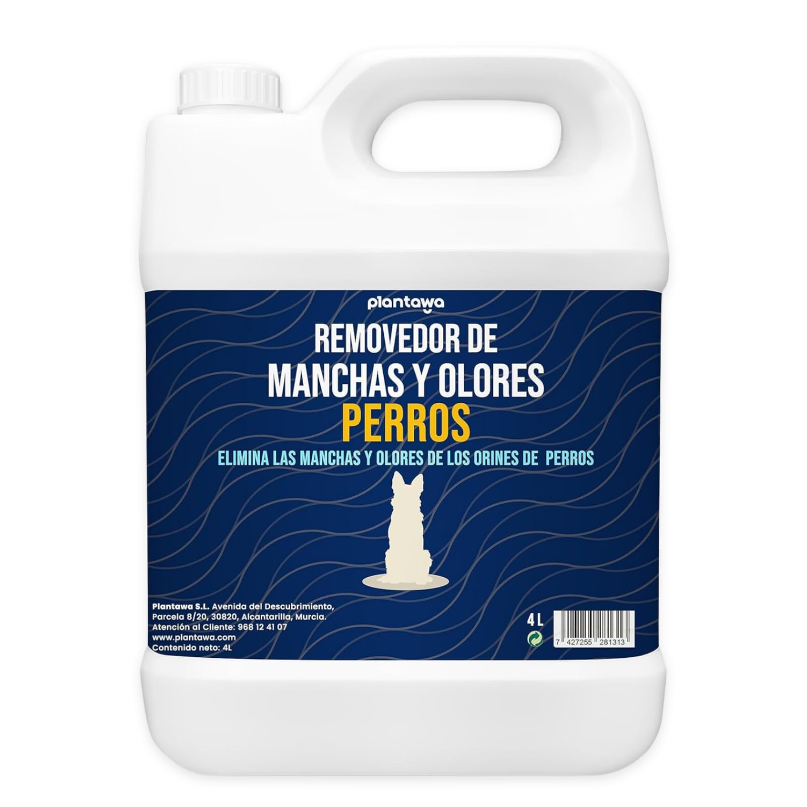 Plantawa Removedor de Olores y Manchas de perro 4 Litros; Limpiad...