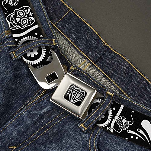 Cinturón Buckle-Down calaveras de azúcar para regalo original y casual 2
