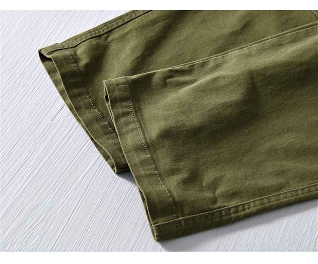 Disimlarl Primavera ed estate uomo cravatta pantaloni abbigliamento da lavoro cotone all-match casual multi-tasca pantaloni