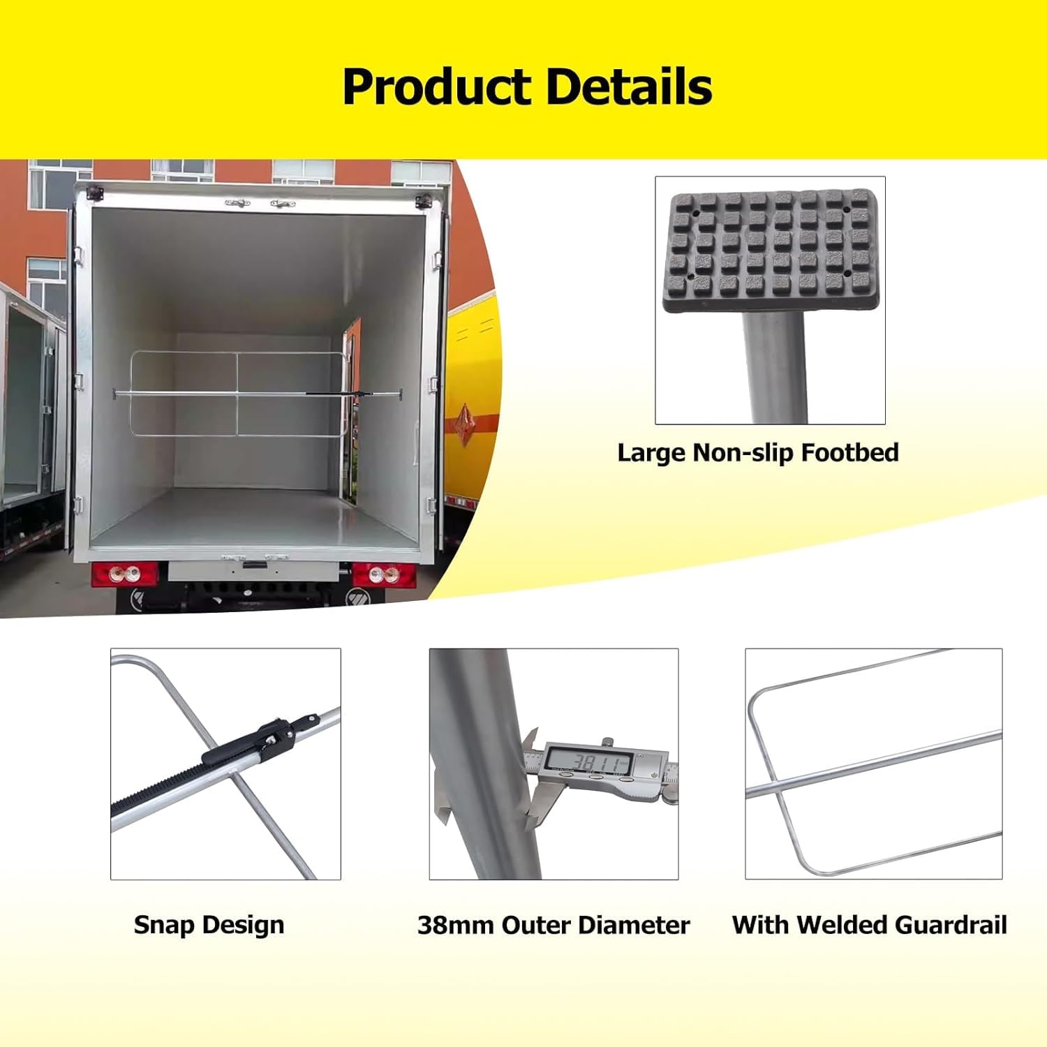 Robuster Ladungsstabilisator Aus Stahl, Ladeflächen-Aufbewahrungsorganizer Für Pickup/Ladeflächen, Sichere Und Stabile Ladungssicherung Für Autos, Verstellbarer Ladeflächen-Organizer,226cm