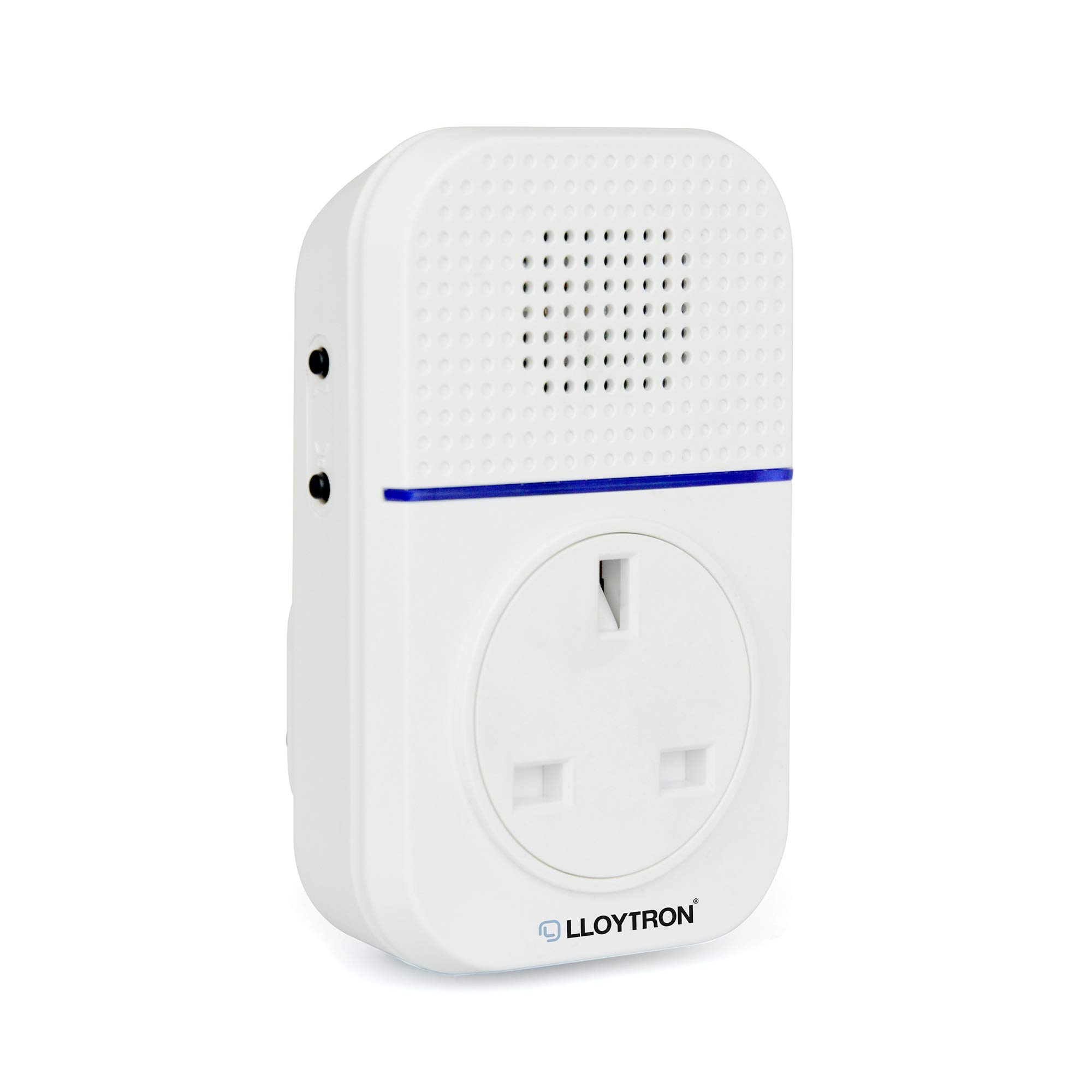 Lloytron White Plug Lloytron® Mip System 3 Doorbell Accessory - 32 Melody Plug-Through Chime Receiver - Replacement Or Additional Receiver For Mip System Transmitter - Plug-In - 200M Wireless Range - B7936wh - White