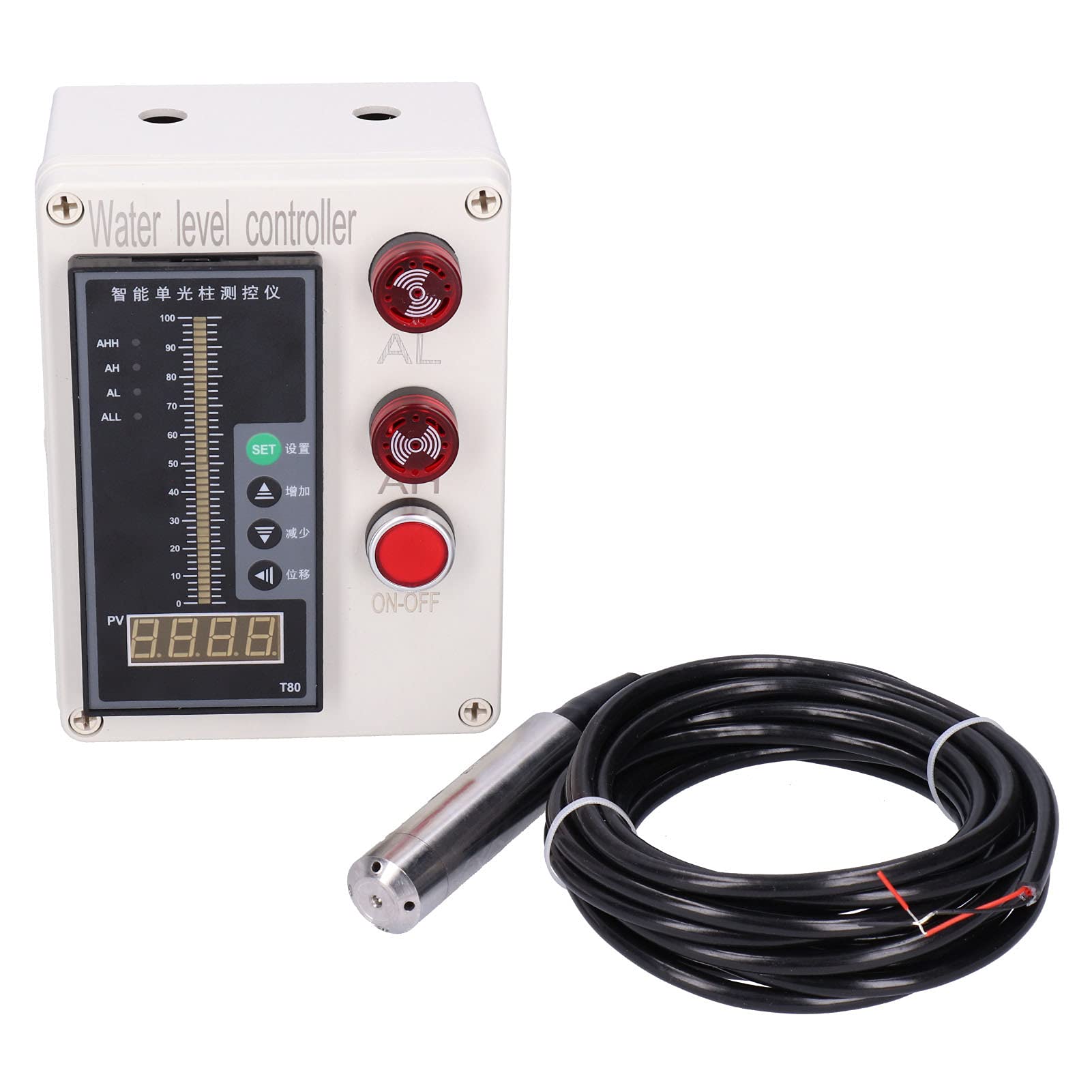 ALS-136 Wskaźnik Poziomu Cieczy w Zbiorniku Kontroler Poziomu Wody Instrument z Alarmem AC 200 V dla Biurowych Placów Zabaw