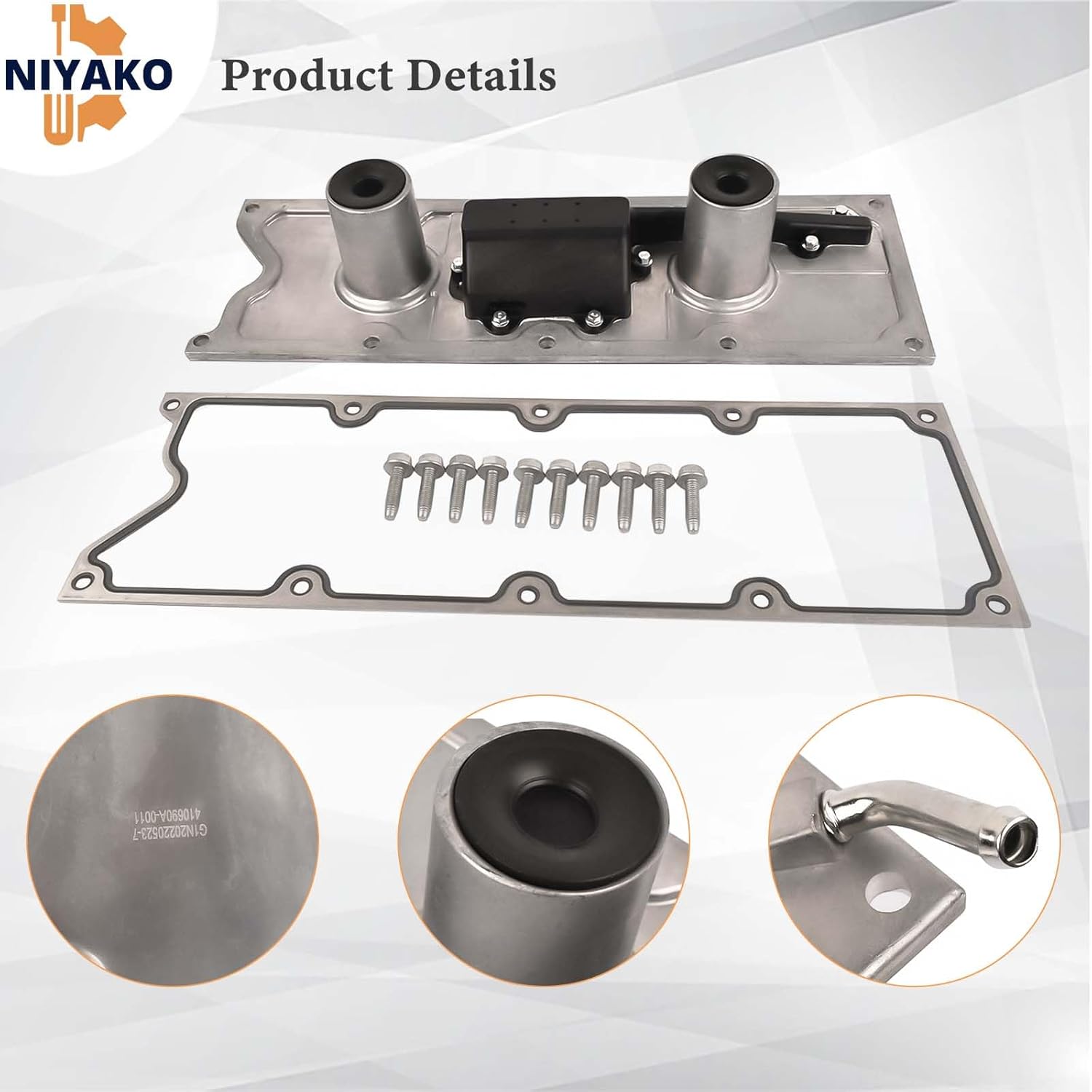 Valley Cover Plate Kit with Gasket Replacement# 12577927 Fit Chevy Corvette CTS-V Pontiac GTO LS1 LS6