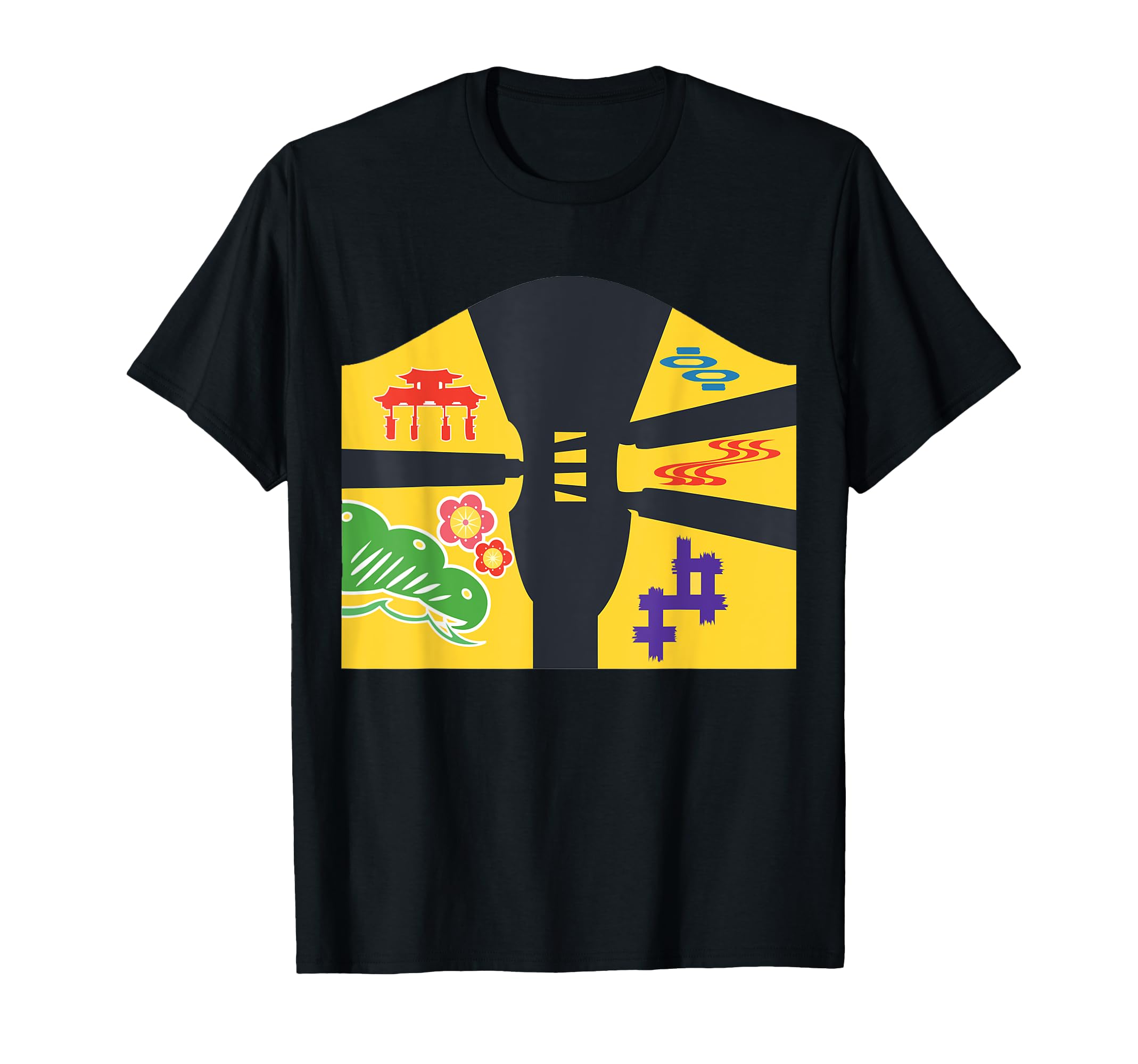 Amazon | 琉球備形沖縄沖縄内南朱型 三線 Tシャツ | Tシャツ