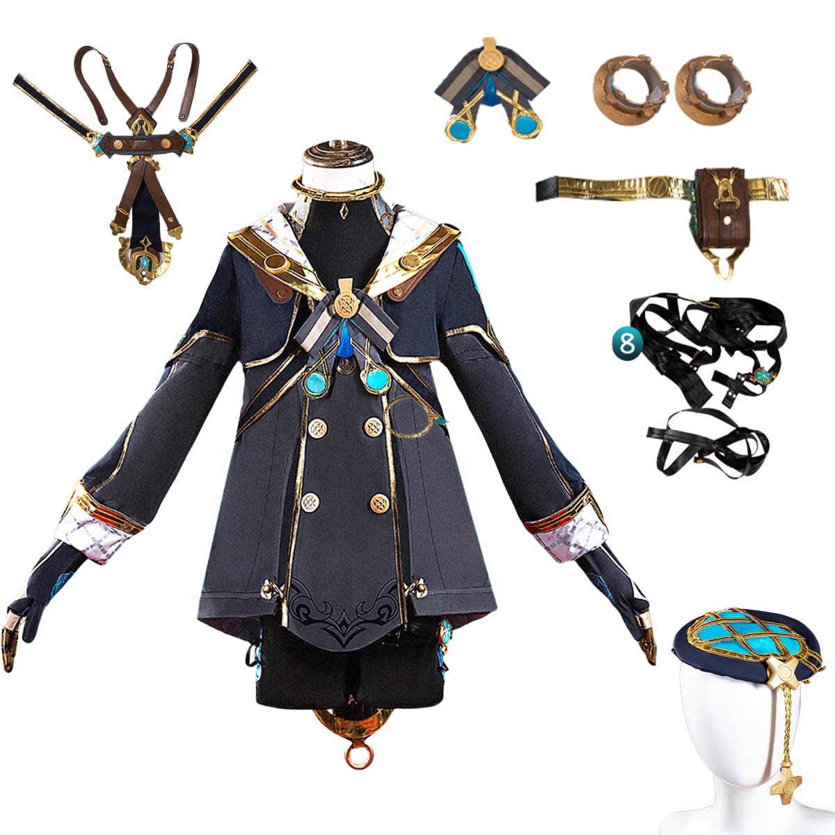 Amazon.co.jp: [HAOJEE] Genshin impactフレミネ コスプレ Freminet 