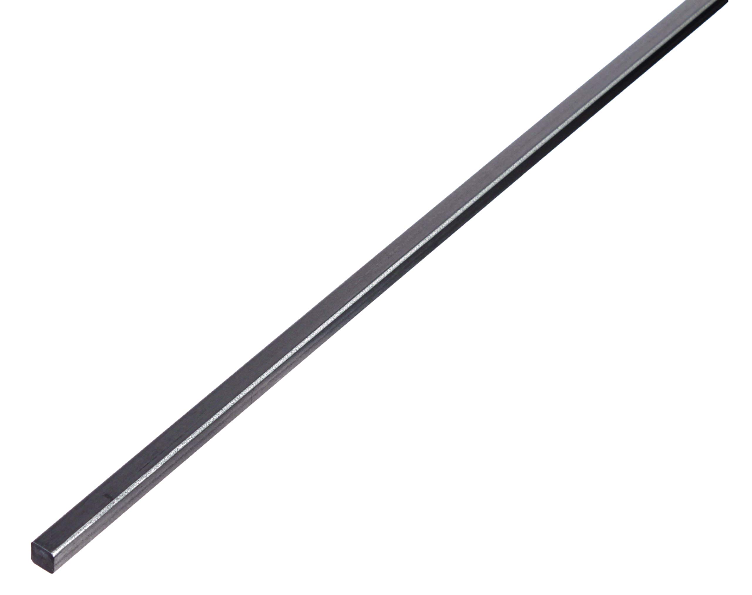 Square Rod Raw Steel, Straight, 432423, 1000 x 10 x 10 mm