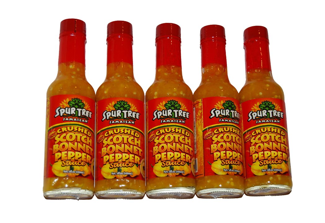 Spur Tree Jamaican Crushed Scotch Bonnet Pepper Sauce 5oz - (5 Pack)