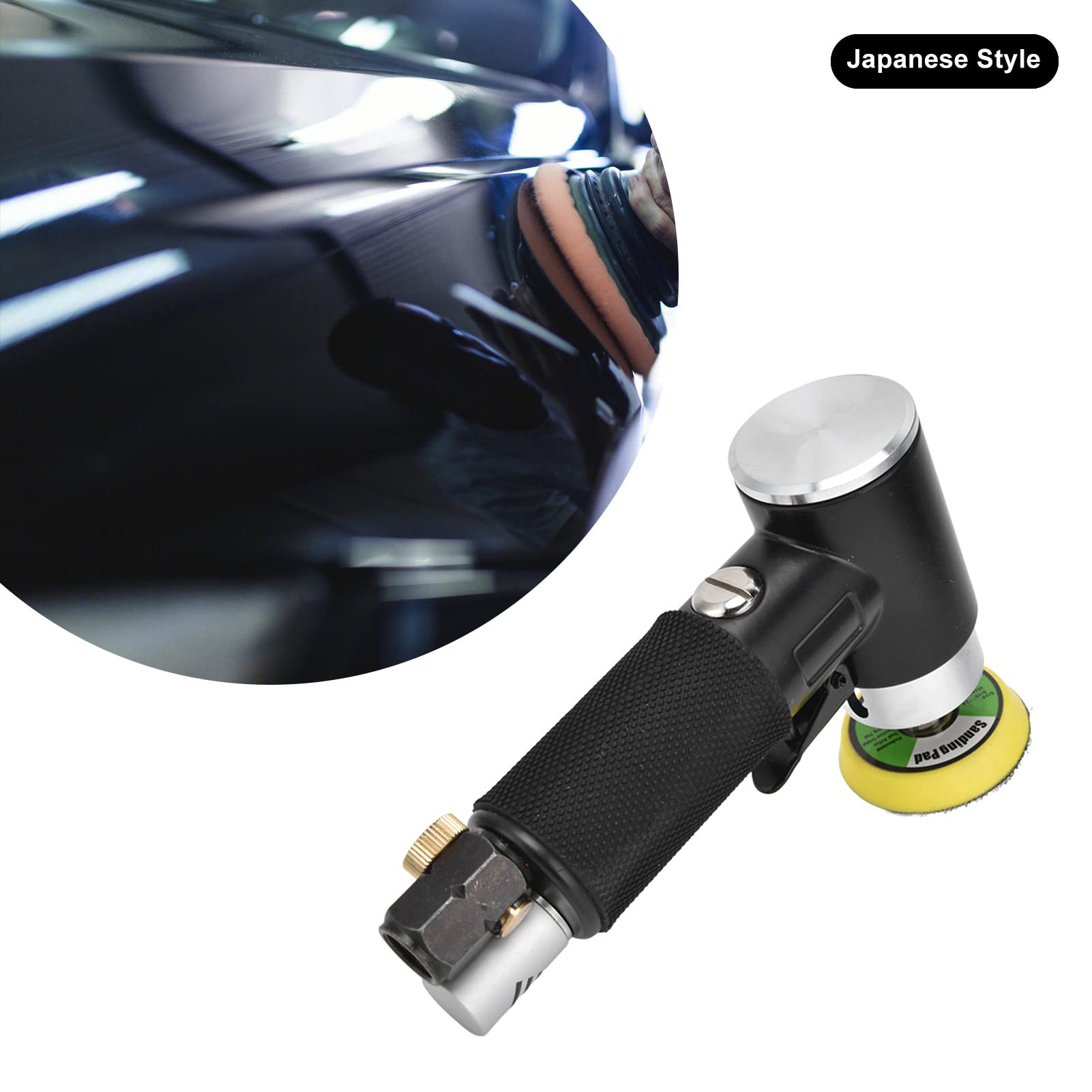 Mini Pneumatic Polisher, Stable and Air Sander Kit Alloy Steel for Sanding and Grinding Projects