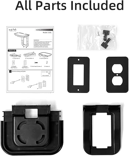 Miniatura 8 de suptek Estante grande de pared, organizador de pared para el hogar, perfecto para baño, cocina, dormitorios, ideal para altavoces de teléfono