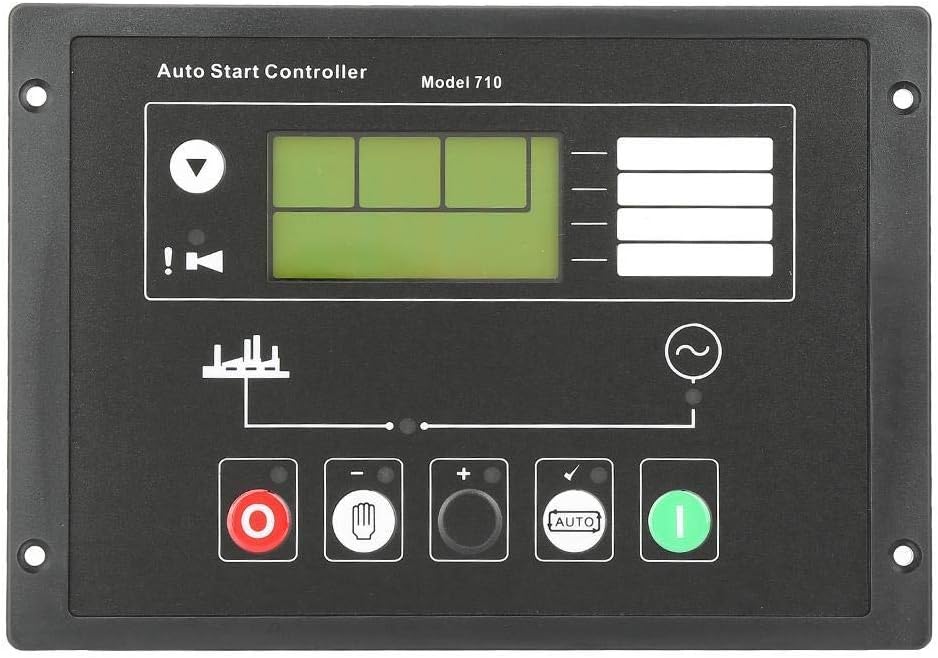 YWH-WH Generator Control Module Controller, DSE710 Generator Auto Start Control Panel for Deep Sea Electronics Spare Parts, Auto Manual Start Control Module Module