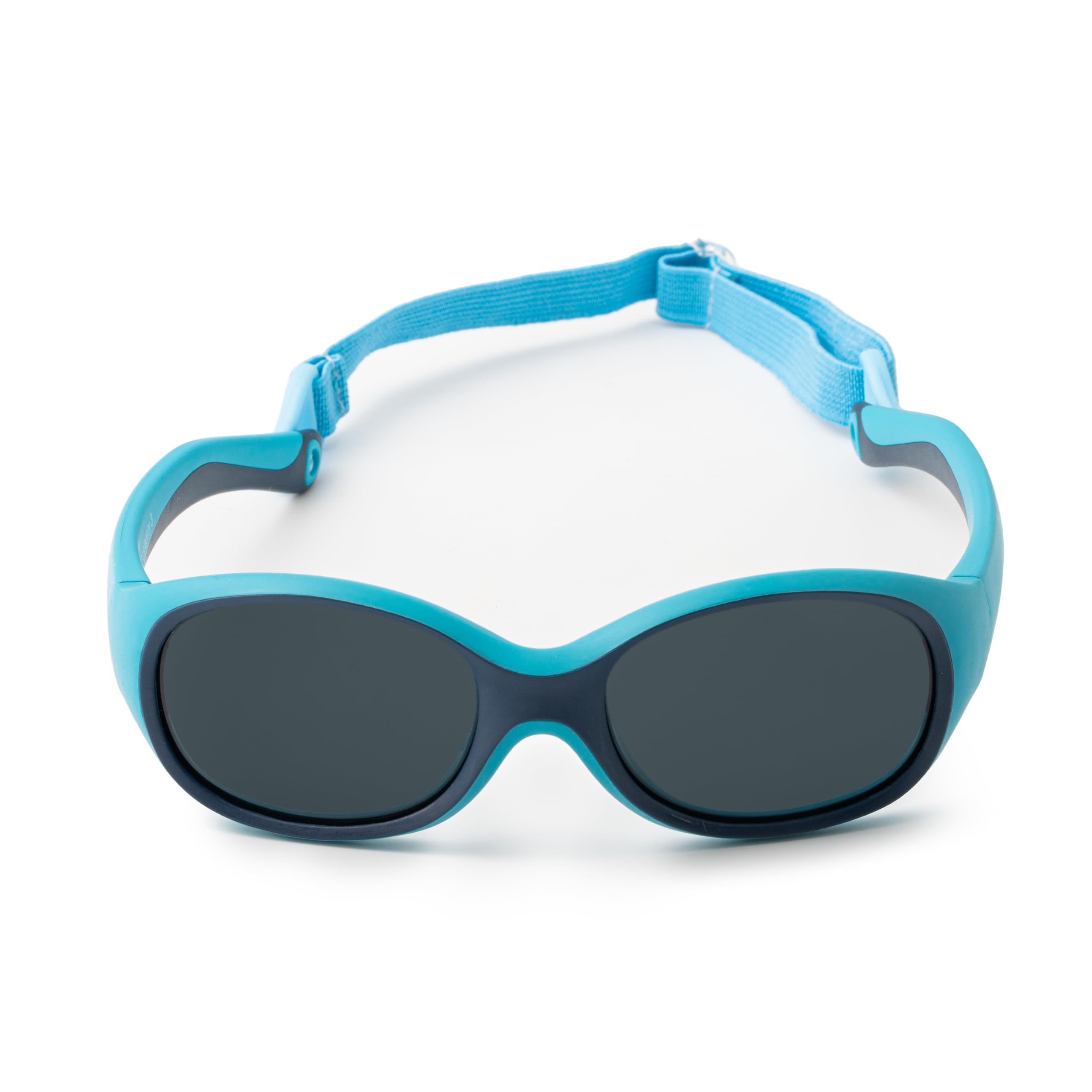 Kiddus Lunettes de Soleil Fille et Garçon, UV400 CAT3 Protection 100% UVA UVB, Monture Incassable Flexible Monobloc, Avec Bande Ajustable, Légères et Sans BPA