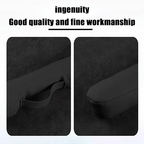 Miniatura 8 de LKAHG Llenador de espacio para asiento de automóvil, paquete de 2 protectores de caídas de cuero de microfibra para asiento de asiento, organizador