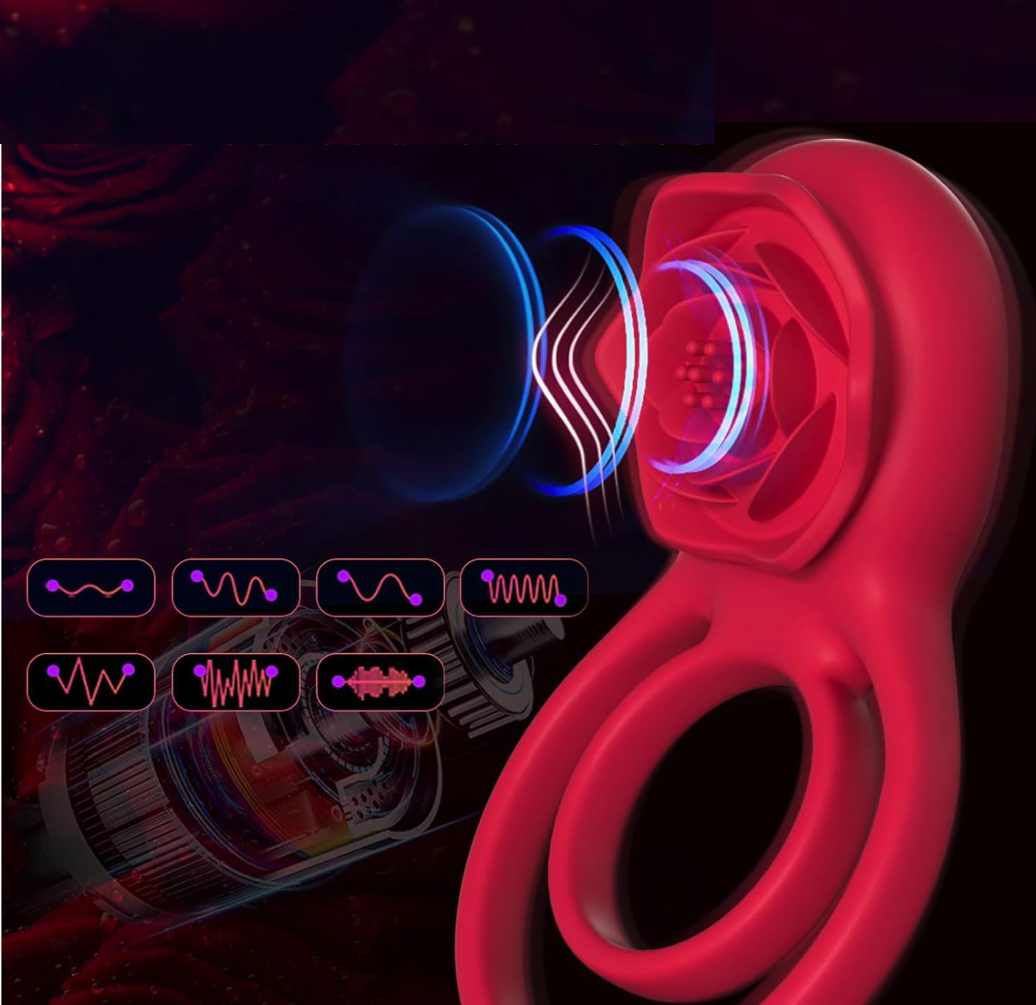 Amazon.com: Vibrating Ring with Design and 7 Vibration Modes CO64959 : Health & Household Amazon.com: Vibrating Ring with Design and 7 Vibration Modes CO64959 : Health & Household