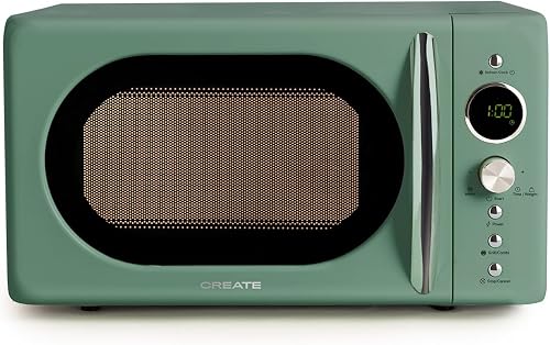 RETRO/Micro-ondes grill numérique vert sauge/St CREATE/MICROWAVE