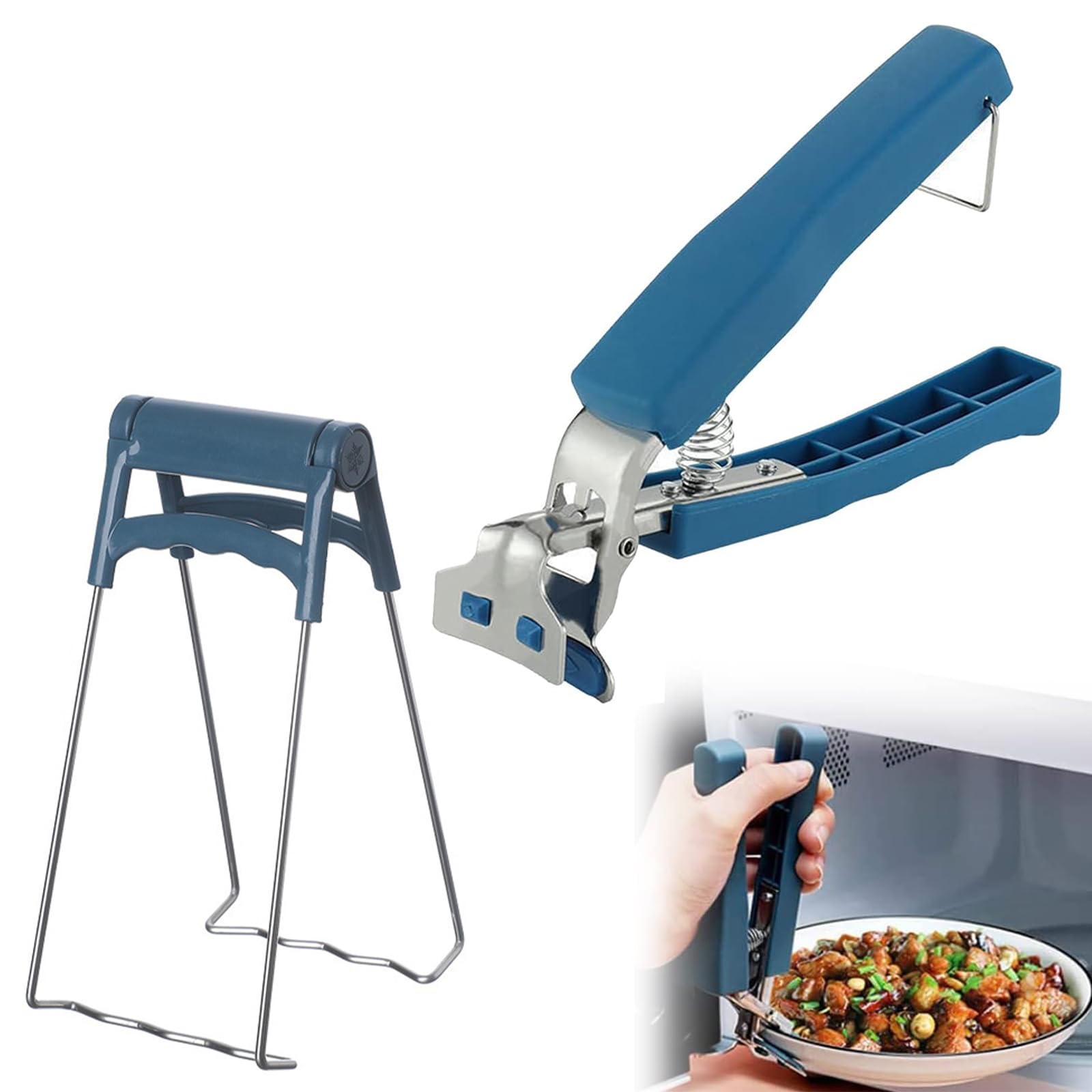 Mikinona Clip Per Ciotola Antiscottatura, Pinza Multiuso In Acciaio Inox, Per Pentole, Teglie E Piatti Caldi - 3