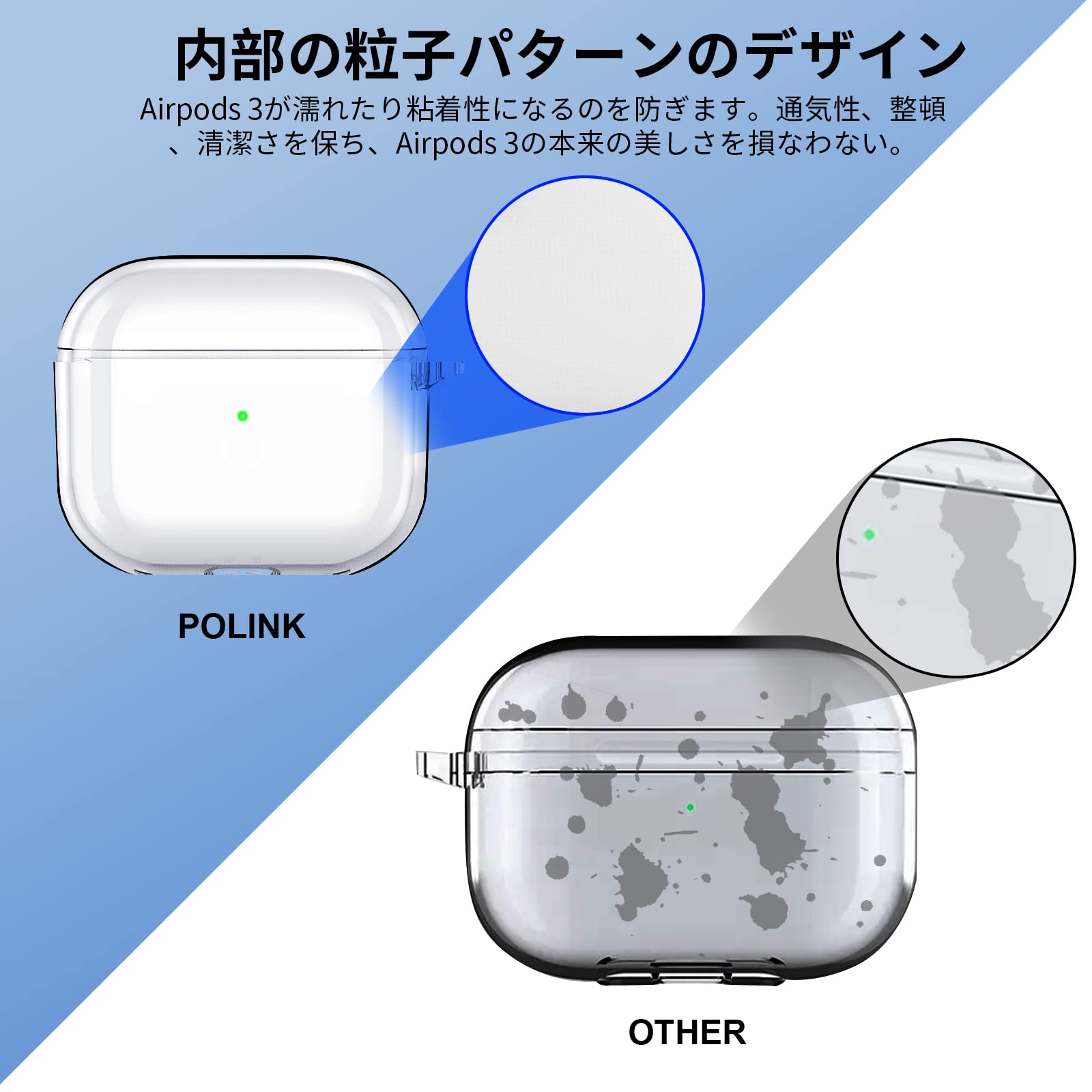 Amazon | POLINK AirPods 3 用 ケース TPU素材 2021 AirPods 第3世代 