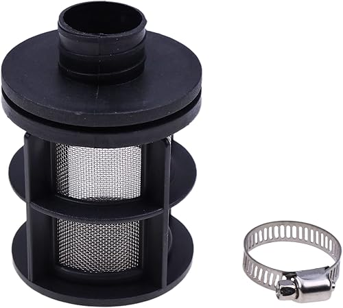 Miniatura 1 de ZTUOAUMA Kit de filtro de admisión de aire de 0.984 in silenciador silenciador con abrazadera de sello compatible con Webasto Dometic Eberspacher